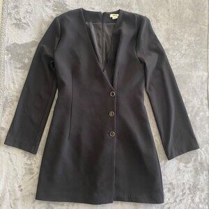 Jason Wu  & Target Collab Black Blazer Dress Sz M Asymmetrical‎ Button Front